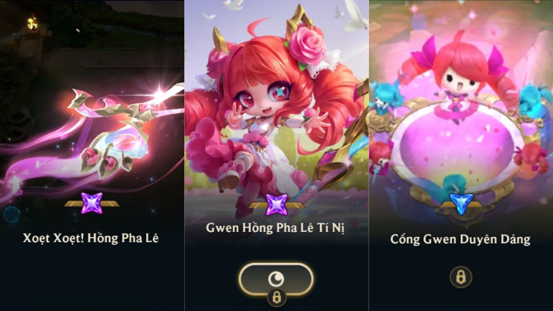 Gwen Hồng Pha Lê Tí Nị Kèm Chưởng Lực Và Cổng